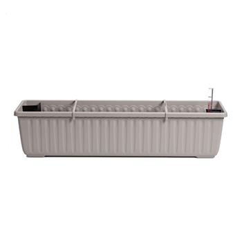 Truhlík samozavlažovací plastový SIESTA LUX taupe 80cm