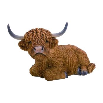 Tele Highland Cattle stojící polyresinové 26cm