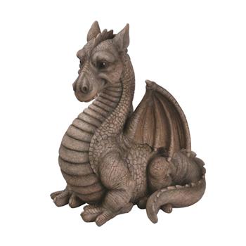Drak polyresinový šedý 27cm