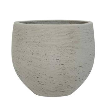 Květináč kulatý MINI ORB S fiberclay sv.šedý 18cm