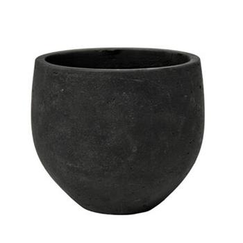 Květináč kulatý MINI ORB M fiberclay černý 25cm