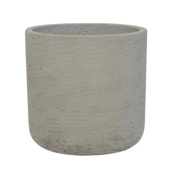 Květináč kulatý CHARLIE S fiberclay sv.šedý 15cm