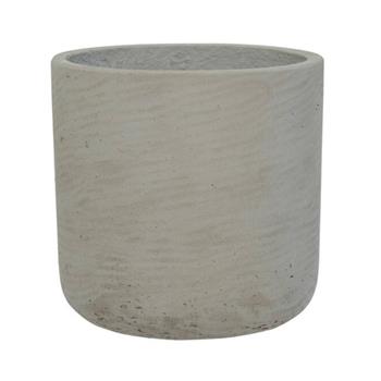 Květináč kulatý CHARLIE L fiberclay sv.šedý 25cm
