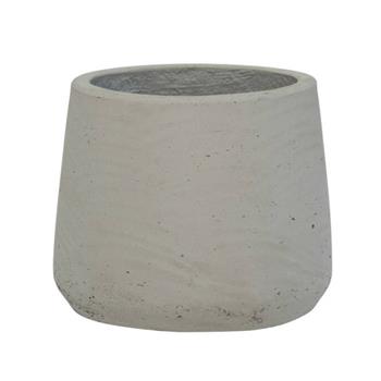 Květináč kulatý PATT L fiberclay sv.šedý 20cm