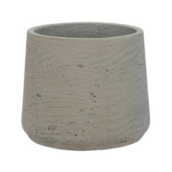 Květináč kulatý PATT XL fiberclay sv.šedý 23cm