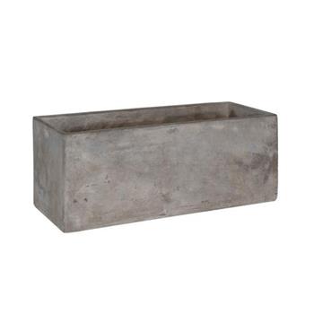 Truhlík hranatý ALICE M betonový šedý 21cm