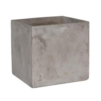Obal hranatý GRACE M betonový šedý 14cm