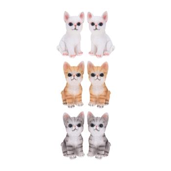 Kotě sedící z polystone mix 14,5cm