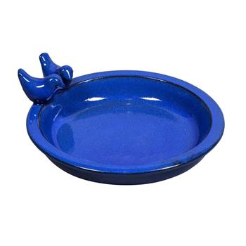 Pítko keramické SHANGHAI 1B s ptáčky tm.modré 32cm