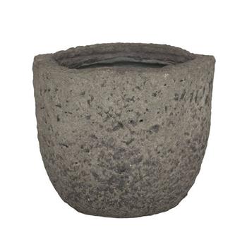 Květináč kulatý MT.RUSSELL XS ficonstone šedo-hnědý 26cm