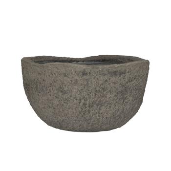 Květináč kulatý MT.FRANCIS XS ficonstone šedo-hnědý 46cm