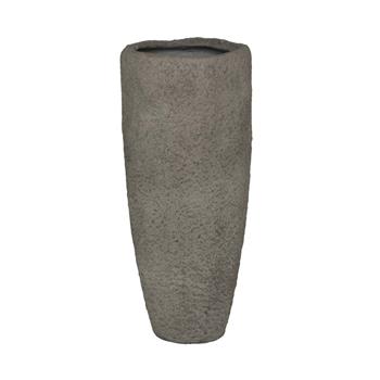 Květináč kulatý vysoký MT.COOPER M ficonstone šedo-hnědý 70x30cm