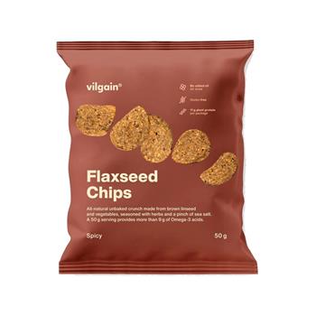 Lněné pikantní chipsy Vilgain 50g