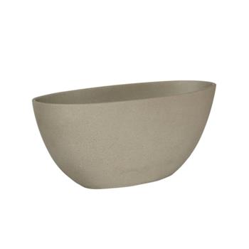 Květináč oválný DORANT XS sandstone sv.šedý 32cm
