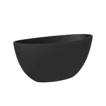 Květináč oválný DORANT XS sandstone černý 32cm
