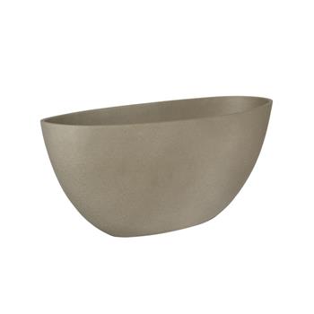 Květináč oválný DORANT S sandstone sv.šedý 43cm