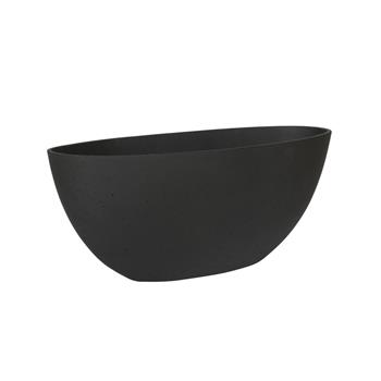 Květináč oválný DORANT S sandstone černý 43cm