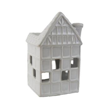 Aromalampa porcelánový dům bílý 12,5cm