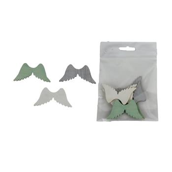 Přízdoba andělská křídla mix 6ks