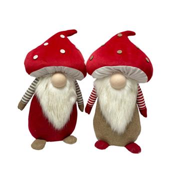 Houbový skřítek látkový mix 46cm