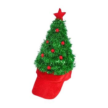 Kšiltovka stromek látková červeno-zelená