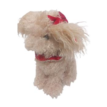 Pes plyšový s mašlí 26cm