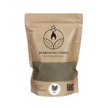 Vosk na svíčku vonný pine PEARLSAND + 4 knoty, zelený 400g