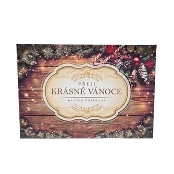 Přání s mléčnou čokoládou KRÁSNÉ VÁNOCE 20g