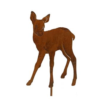 Zápich kovový srnec rezavý 40cm