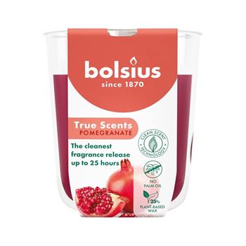 Svíčka vonná ve skle BOLSIUS True Scents Pomegranate 8cm