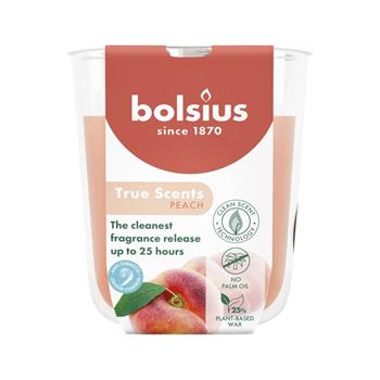 Svíčka vonná ve skle BOLSIUS True Scents Peach 8cm
