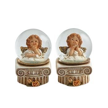 Sněžítko s andělem plastové mix 10cm