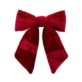 Mašle sametová vínová 25cm