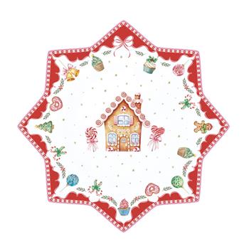 Tác servírovací porcelánová hvězda SWEET CHRISTMAS 32cm