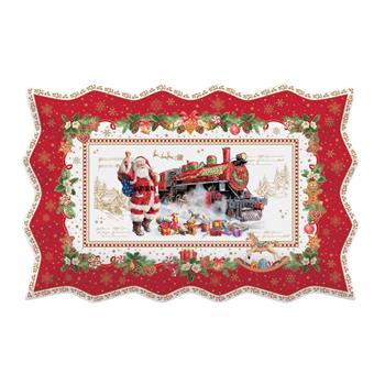 Tác hranatý porcelánový CHRISTMAS MEMORIES 35x23cm