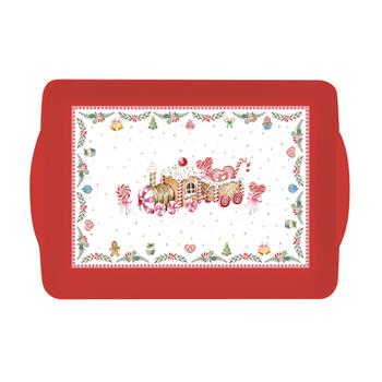 Tác hranatý plastový se 2 uchy SWEET CHRISTMAS 46x32cm