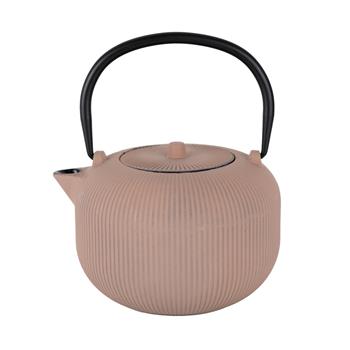 Čajová litinová konvice růžová 1 litr