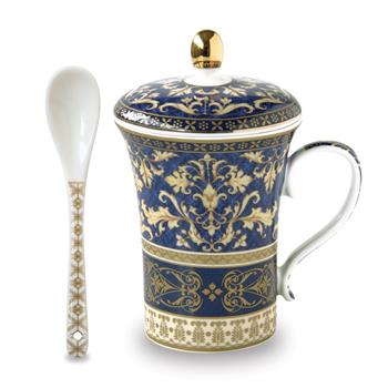 Hrnek porcelánový se lžičkou BAROQUE 300ml