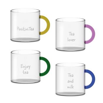 Sada hrnků  z borosilikátového skla 250ml/4ks