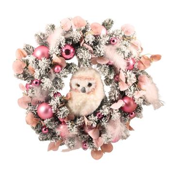 Marshmallow Vánoce - věnec na dveře 45cm