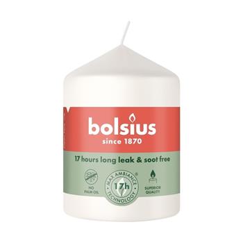 Svíčka válcová BOLSIUS bílá 8cm