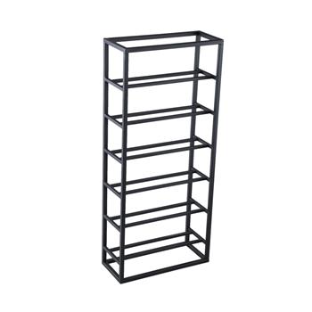 Kovový stojan na víno KENTYN černý 84cm