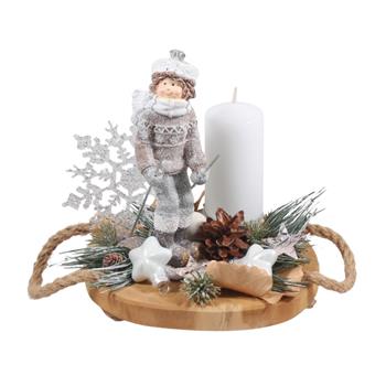 Ledový svícen malý 20cm