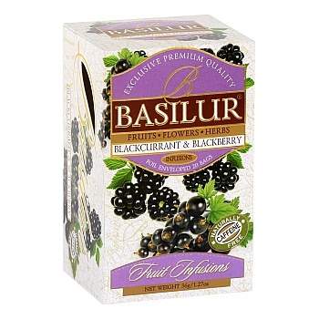 Levně Čaj Basilur Fruit Blackcurrant & Blacberry 20x1,8g