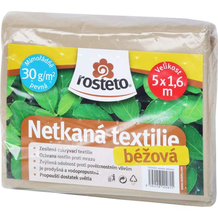 Levně Neotex béžový 5x1,6m netkaná textilie