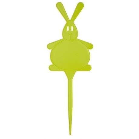 Levně Jmenovka plastová 5ks zajíc zelená