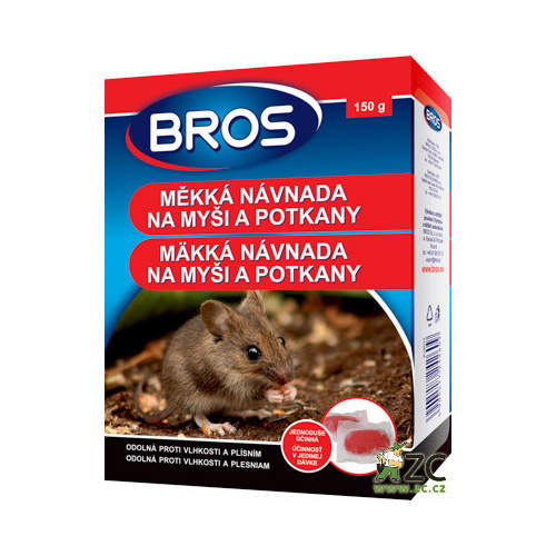 Levně Nástraha měkká na myši, potkany BROS 150g
