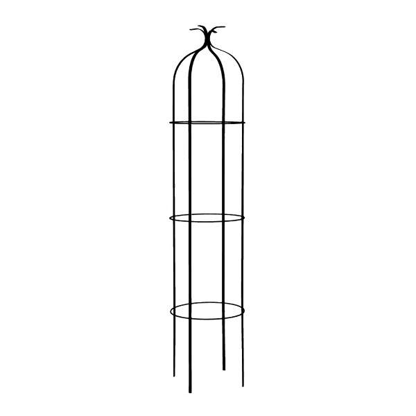 Levně Opora/obelisk BARROW kulatá kovová černá 170cm
