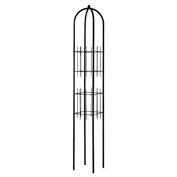 Opora/obelisk MARONI hranatá kovová černá 170cm