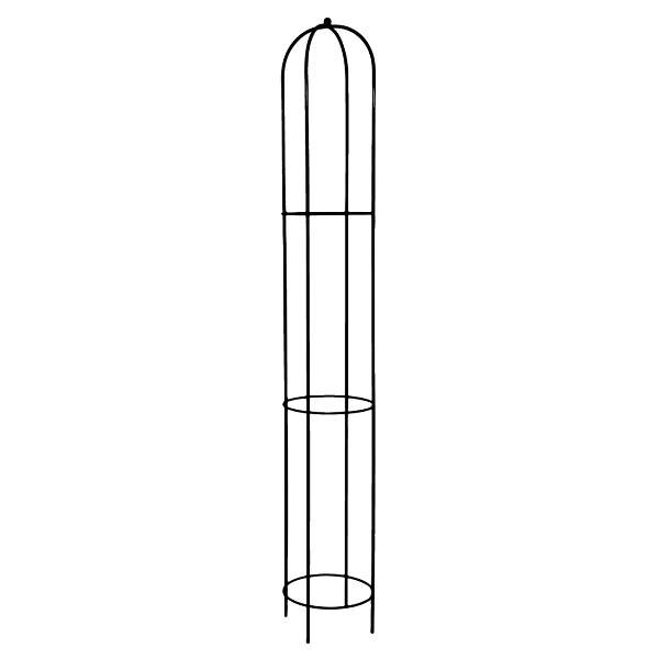 Levně Opora/obelisk VJOSA kulatá kovová černá 175cm
